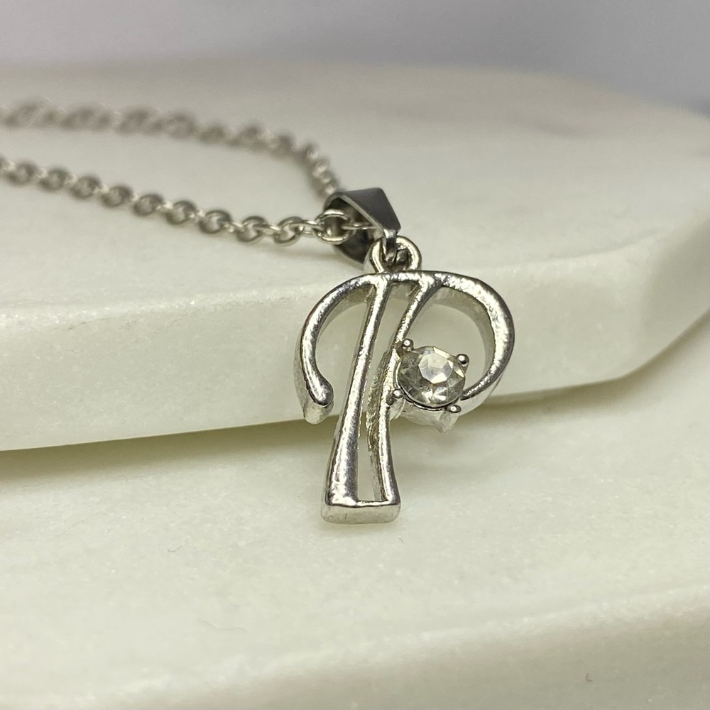 “P” initial necklace
